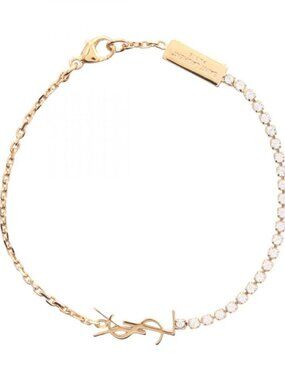 Saint Laurent Paris Bracelet Cassandra Charm S Gold